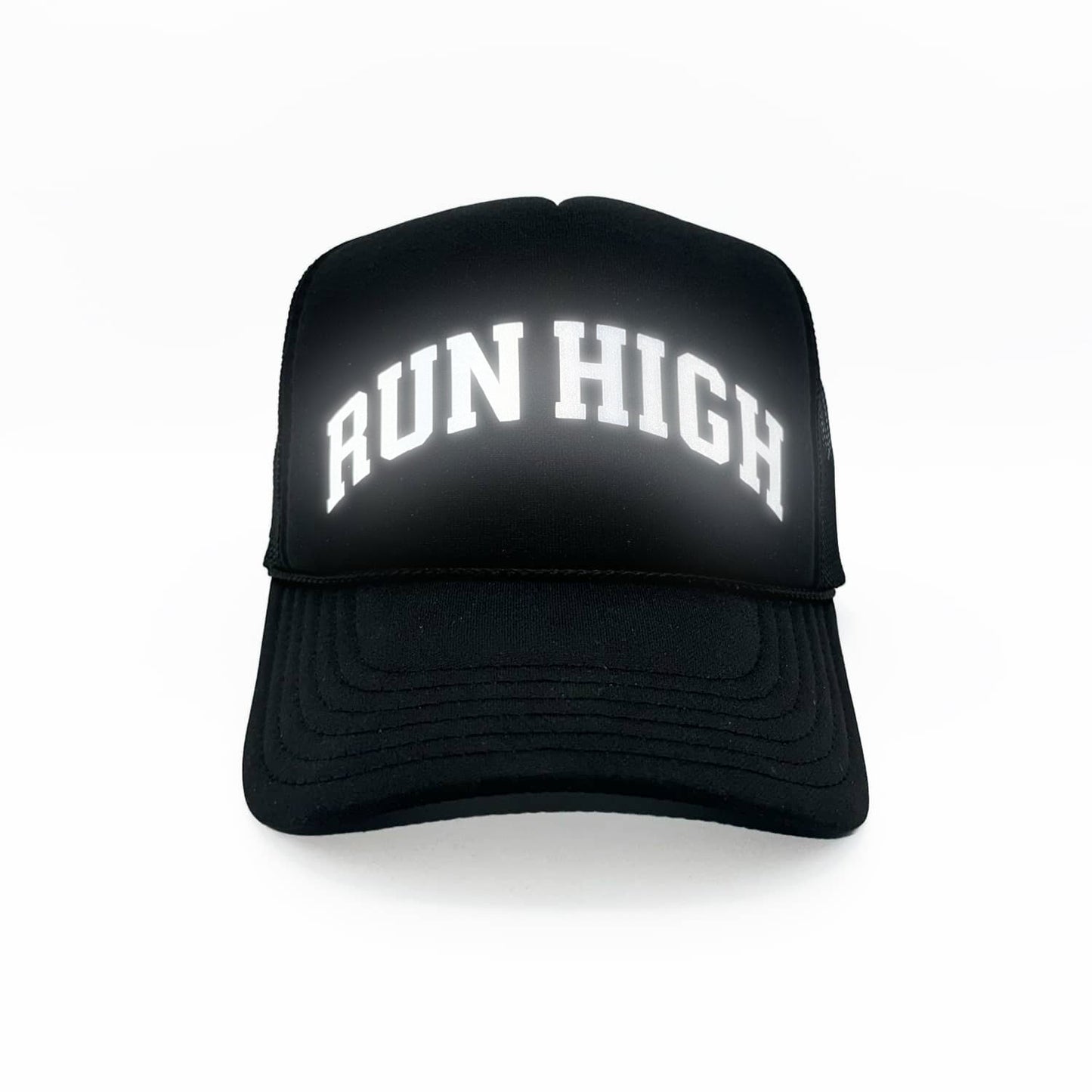 Run High | Reflective Trucker Hat