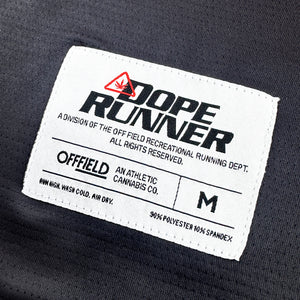 dope runner jersey | mens black