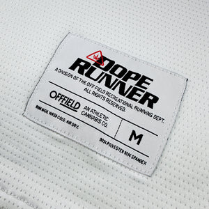 dope runner jersey | mens white