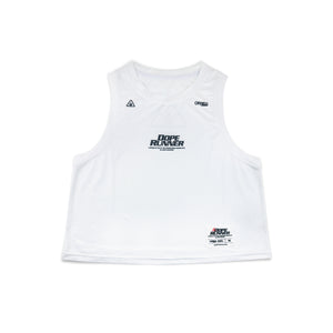 dope runner jersey | womens white