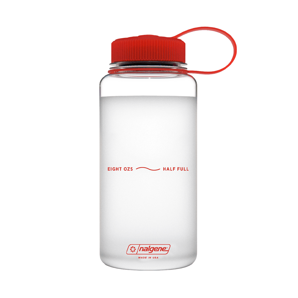 nalgene bottle | red & clear 16oz