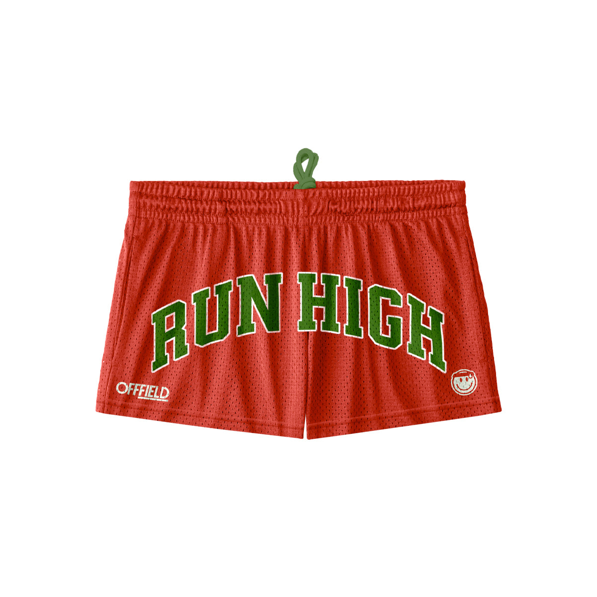 Run High Mesh Shorts | Red 3" Inseam