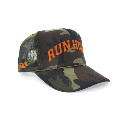 Run High Camo Trucker Hat