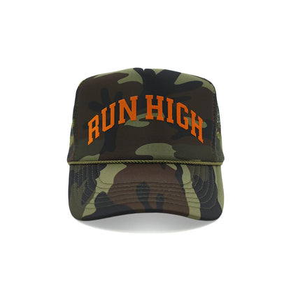 Run High Camo Trucker Hat