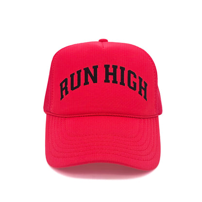 Run High | Red Trucker Hat