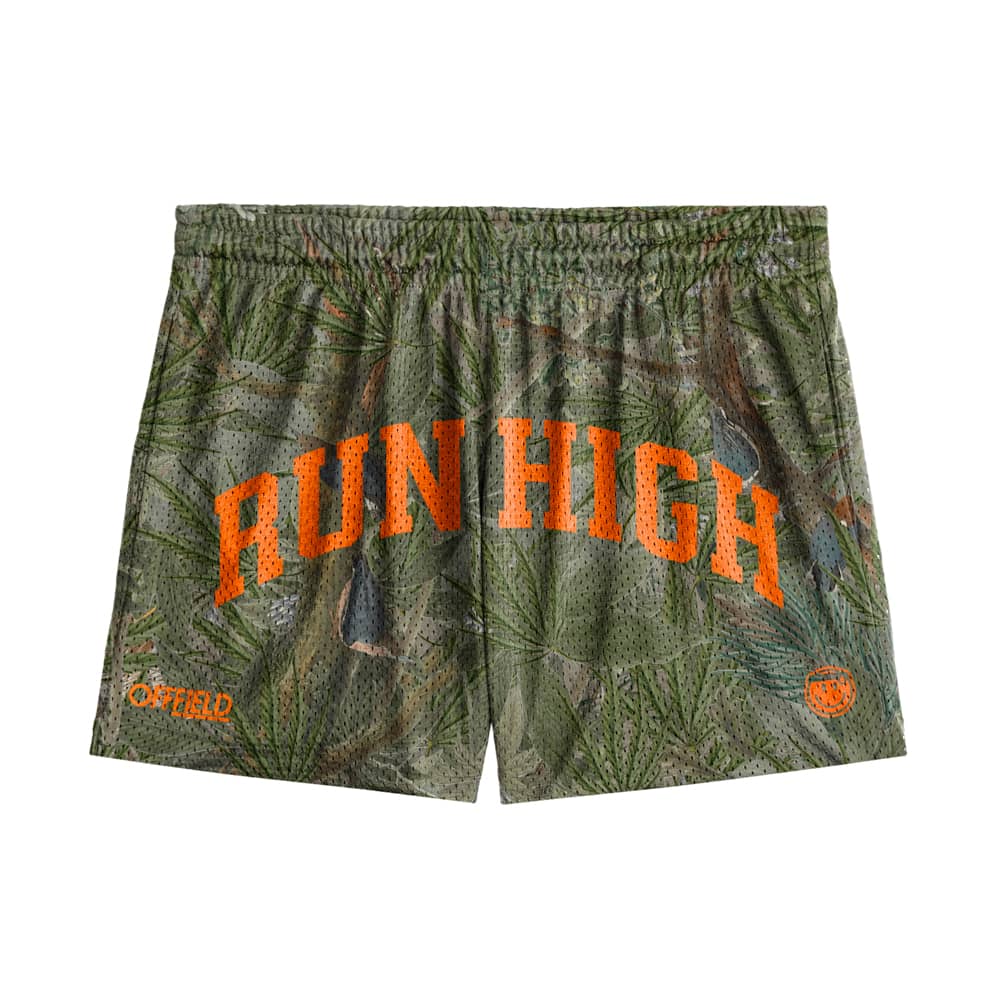 Run High Camobis Shorts | 5" Inseam