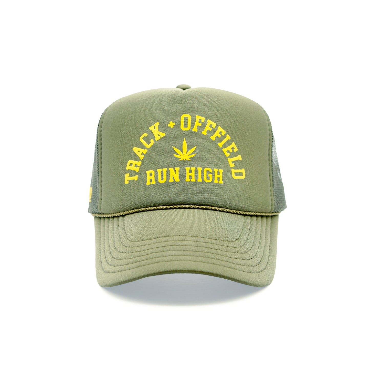 Track + Offfield Trucker Hat | Olive Green