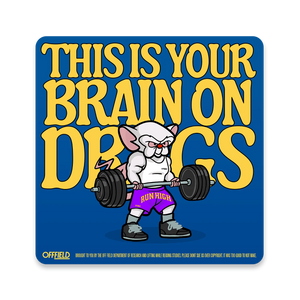 brain on drugs | sticker